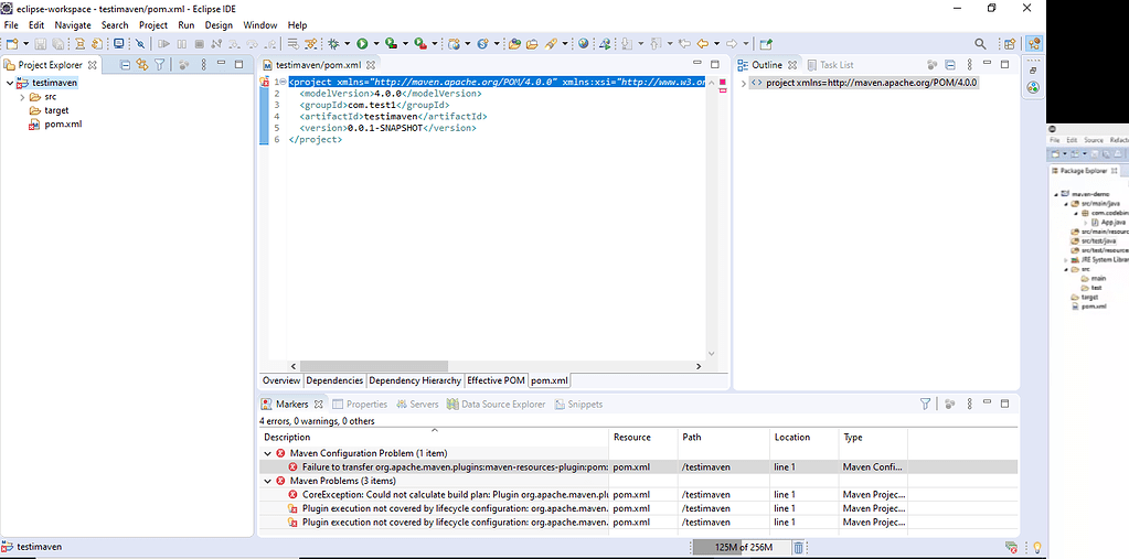 Maven Throws An Error Whenever I Create A New Project In Eclipse