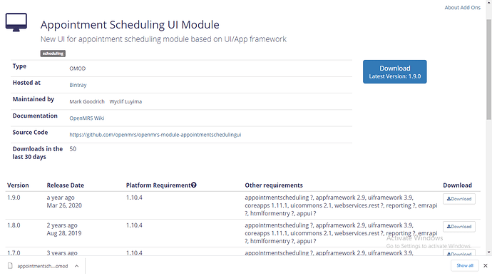 Add Ons Appointment scheduling module