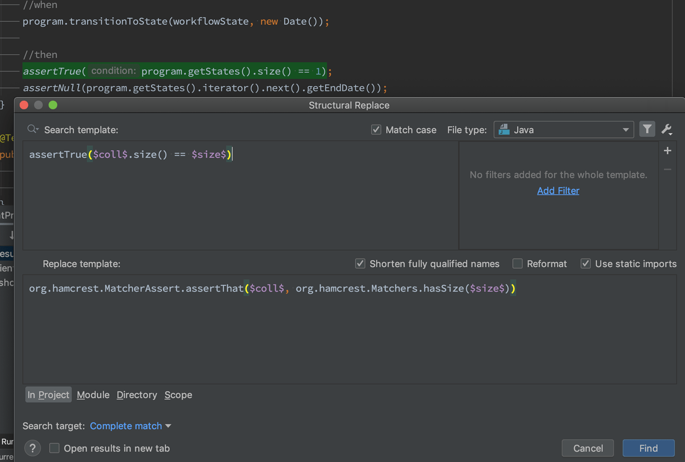 find and replace intellij find and replace intellij