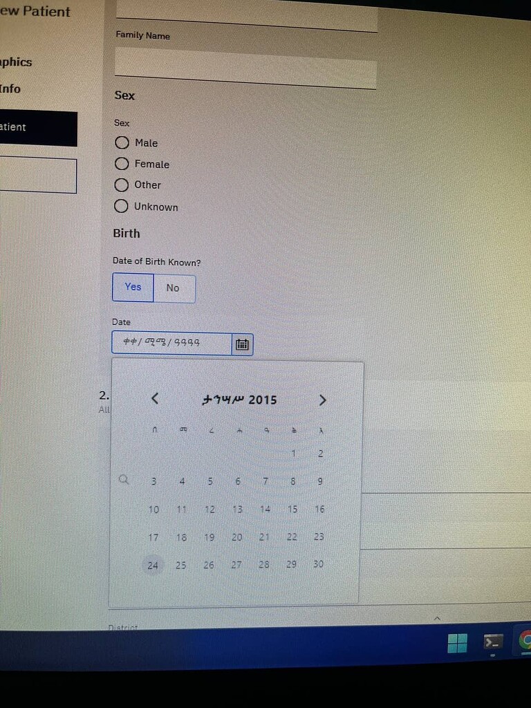 O3: Embedding "International calendars - DatePicker and Date Converter 