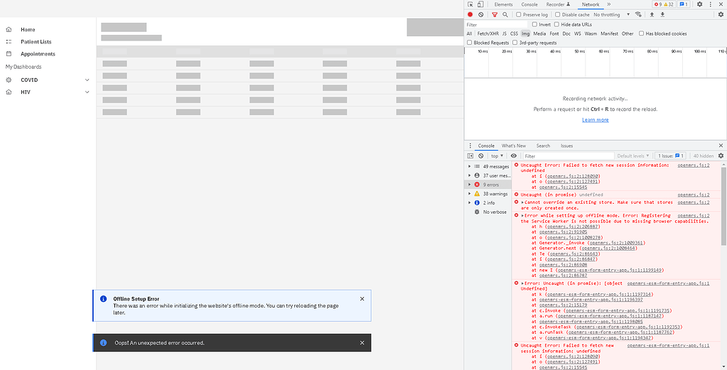 Ozone HIS FOSS error in login page load after successful install Ozone HIS OpenMRS Talk