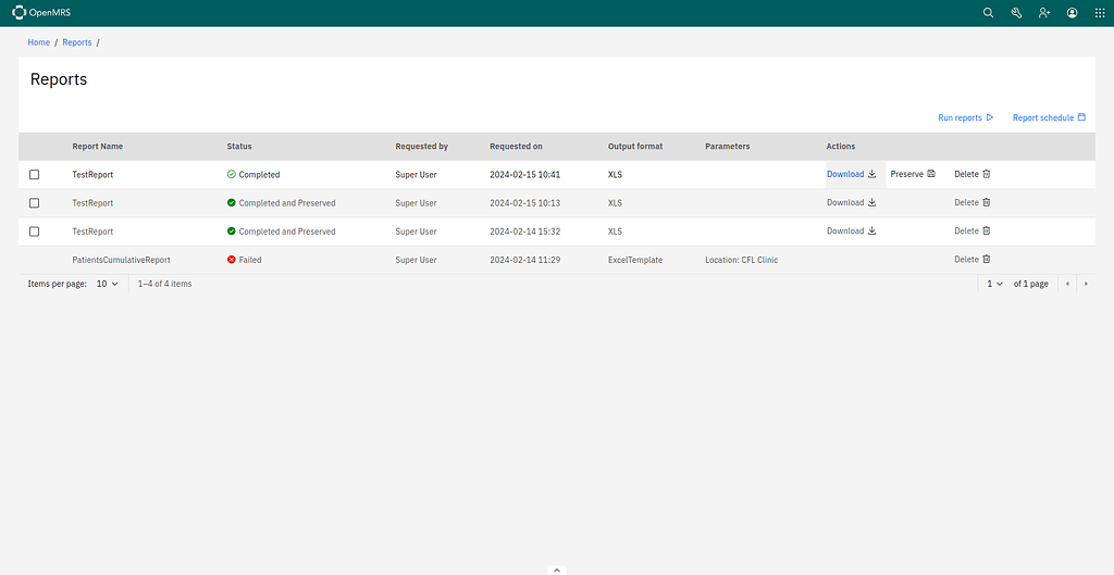 Request for Reports O3 UI - openmrs-esm-reports-app repository - Repo ...