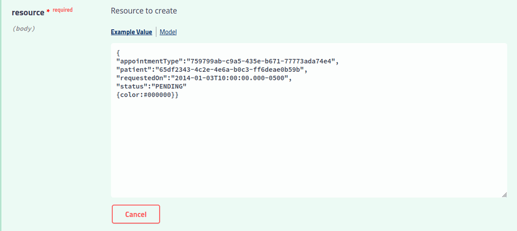 Response 500 Error in API Documentation - Reference App - OpenMRS Talk