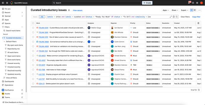 Screenshot showing Jira