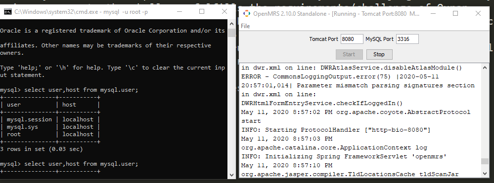 Access Mysql Database Of OpenMRS Using Windows Command Line Ask 