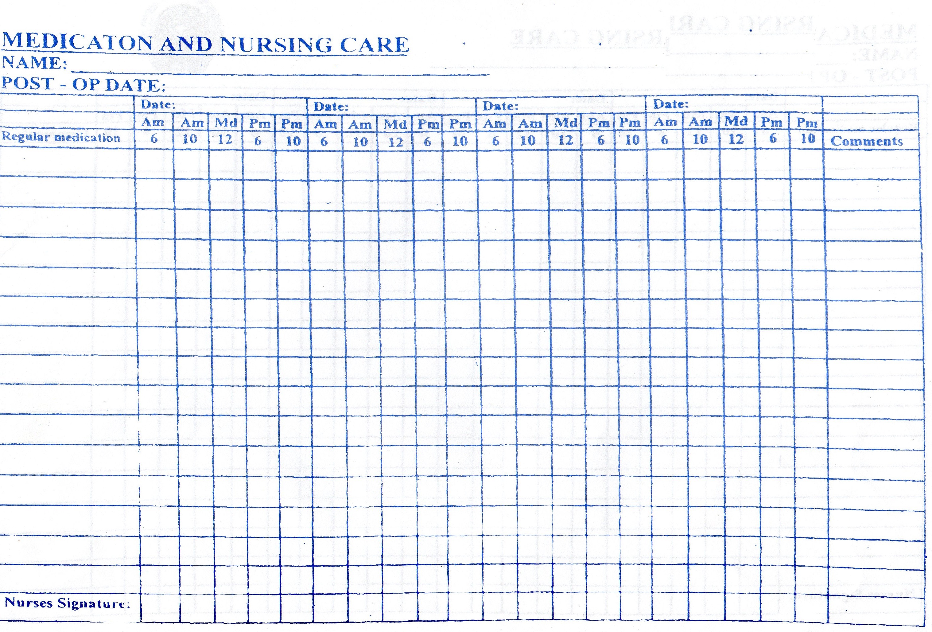 Input And Output Chart In Nursing